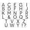6 Pack: 4.5" Classic Caps Alphabet Stencils by Craft Smart®